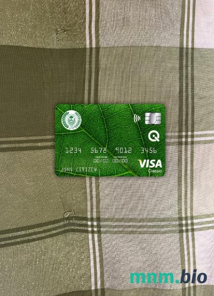 Iraq Rafidain bank visa classic card wygląd fotograficzny skan PSD + zdjęcie